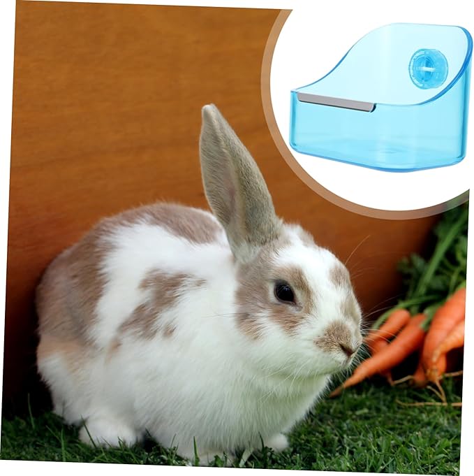 Yardwe Pet Cage Food Container Rabbit Feeding Bowl Convenient Hanging for Small Animals