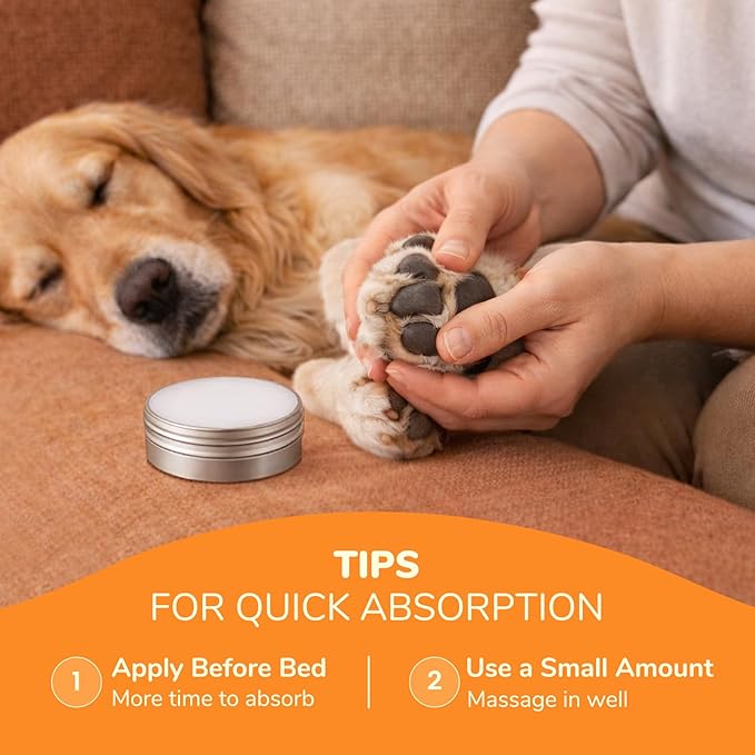 Lick-Safe Dog Paw & Nose Balm | 2.1 oz All Natural Wax with Coconut Oil & Shea Butter | Winter Snow, Road Salt & Hot Pavement Protector | Moisturizer for Dry, Rough Pads & Snouts