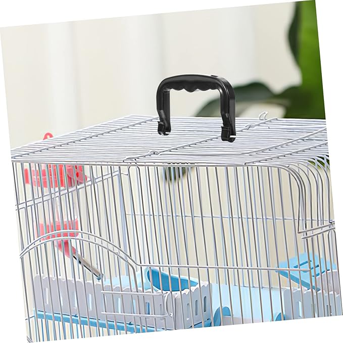 BESPORTBLE 5pcs Lightweight Plastic Crate Handles for Hamster Rabbit Cages Comfortable Grip Design for Easy Carrying Durable Multi Use Birdcage Accessories