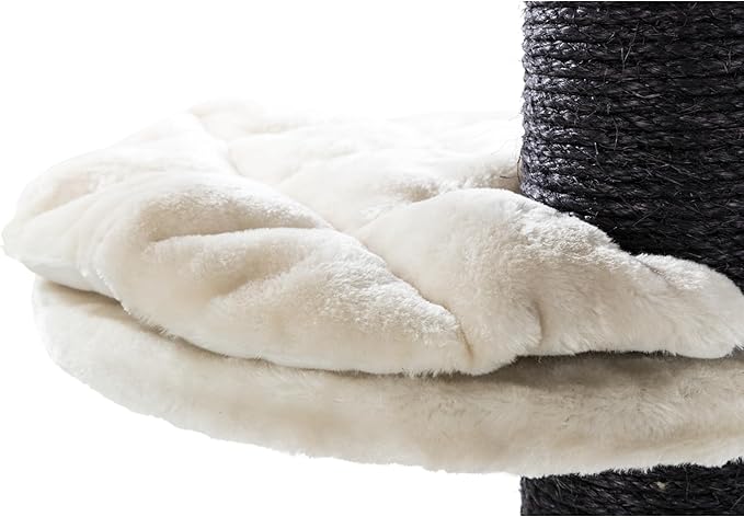 TRIXIE Bovina Cat Tower for Large Cats, Hammock, Climbing Ramp, Sturdy Play Rope, Padded Platforms 55.5 in. Tall