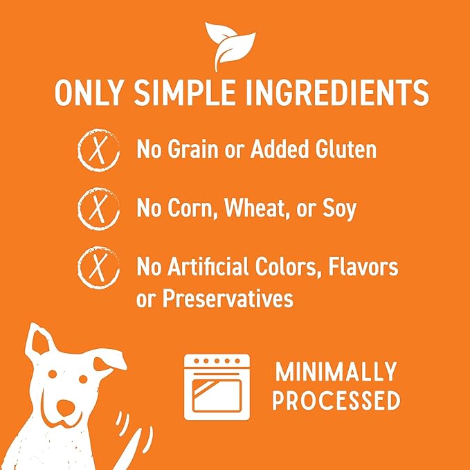 Cloud Star Wag More Bark Less - Dog Treats - Crunchy Biscuits - Grain Free Peanut Butter & Apples - 2.5 lb Pouch