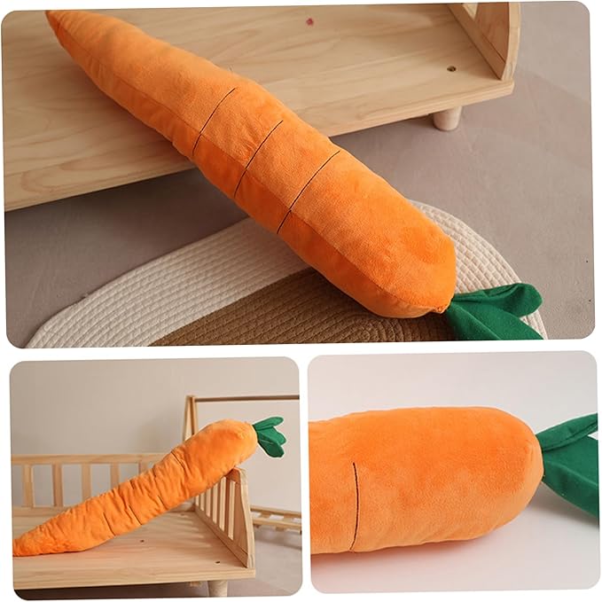 Dog Toys 29.5 Inch Large Squeaky Dog Toys for Boredom Cute Carrot Shape Plush Dog Chew Toys Soft Puppy Toys Interactive Dog Toys Dog Toys