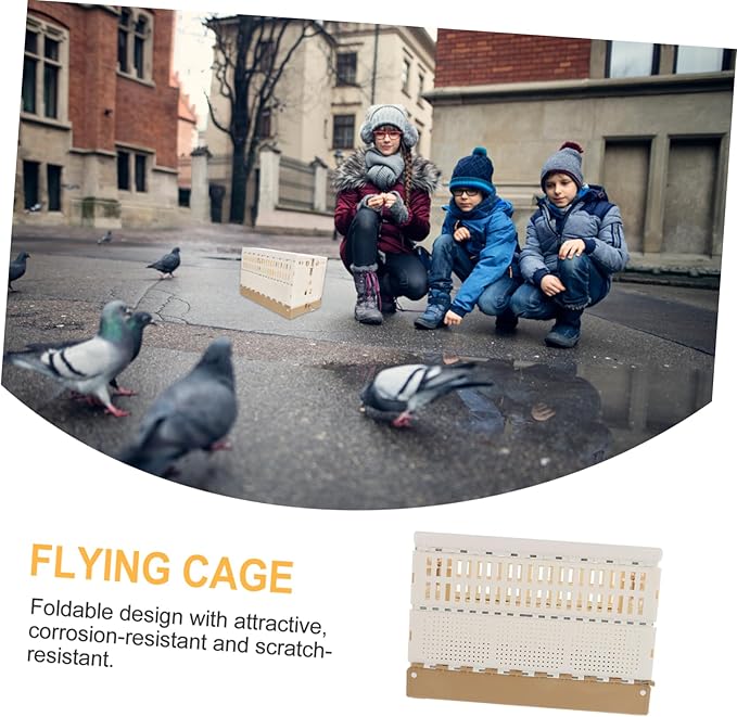 Foldable Pigeon Cage Multi-Function Pet Nest Cage for Easy Transportation Compact Design Comfortable Handle for Outdoor Use