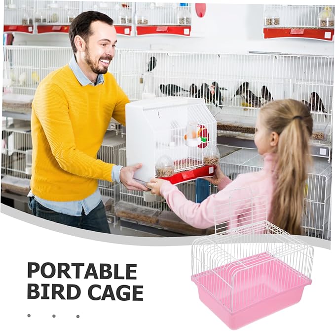 Milisten Small Bird Holder Portable Pet Carrier for Lovebirds Parakeets Pigeons Lightweight and Easy to