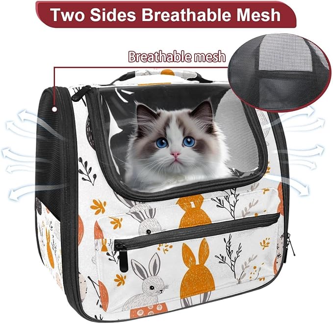 Airline Approved Soft Sided Pet Carrier, Festive Spring (2) Pet Travel Bag for Cats & Dogs, Durable, Breathable Pet Travel Bag for Airplane, Car & Train