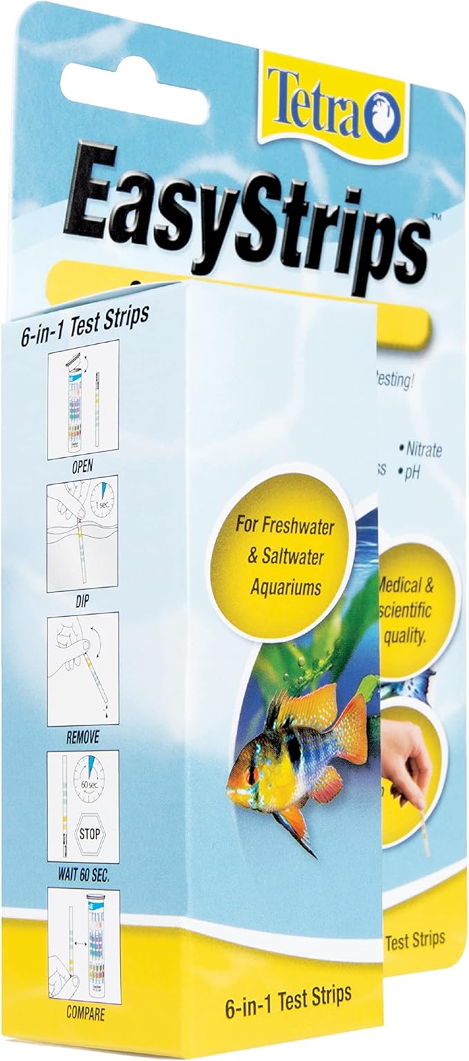 Tetra EasyStrips 6-in-1 Aquarium Test Strips, 400 Pack