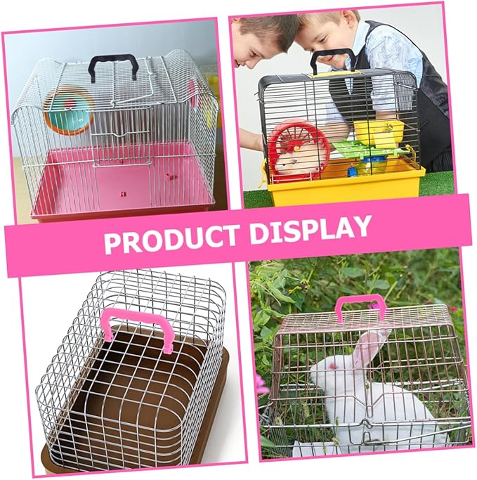 20pcs Portable Pet Cage Handles Multi-use Plastic Birdcage Hamster and Accessories Smooth Design for Easy Installation and Repeated Use