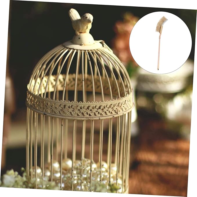 POPETPOP 1 Set Long Handle Bird Cage Cleaning Brush Sturdy Design for Easy Bird Droppings Removal Convenient Cleaning for Every Corner of Your Birdcage for Parrots