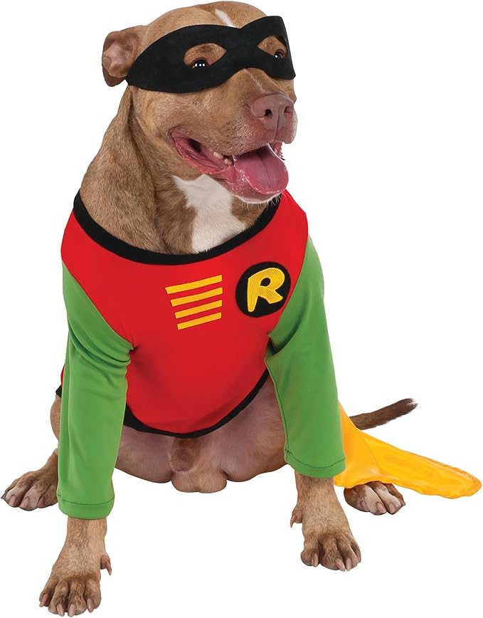 Rubies Teen Titans: Robin Pet Costume for Dogs or Cats, XXL