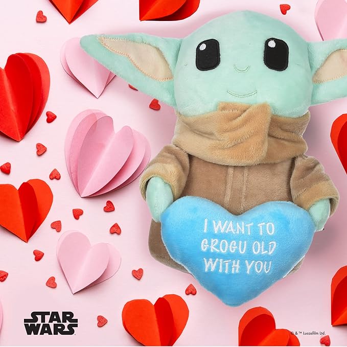 STAR WARS Grogu Plush Dog Toy with Squeaker, Soft Squeaky Pet Plush Toy for Small & Medium Dogs, 6-Inch Dog Toy