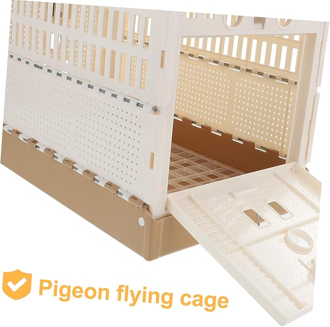 Garneck ABS Folding Pigeon Cage for Racing and Training Portable Plastic Pigeon Nest Suitable for Outdoor Use