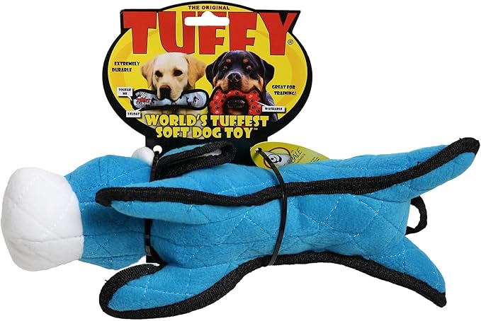 TUFFY - World's Tuffest Soft Dog Toy -Barnyard- Multiple Layers. Made Durable, Strong & Tough. Interactive Play (Tug, Toss & Fetch). Machine Washable & Floats. (Cow, Large)