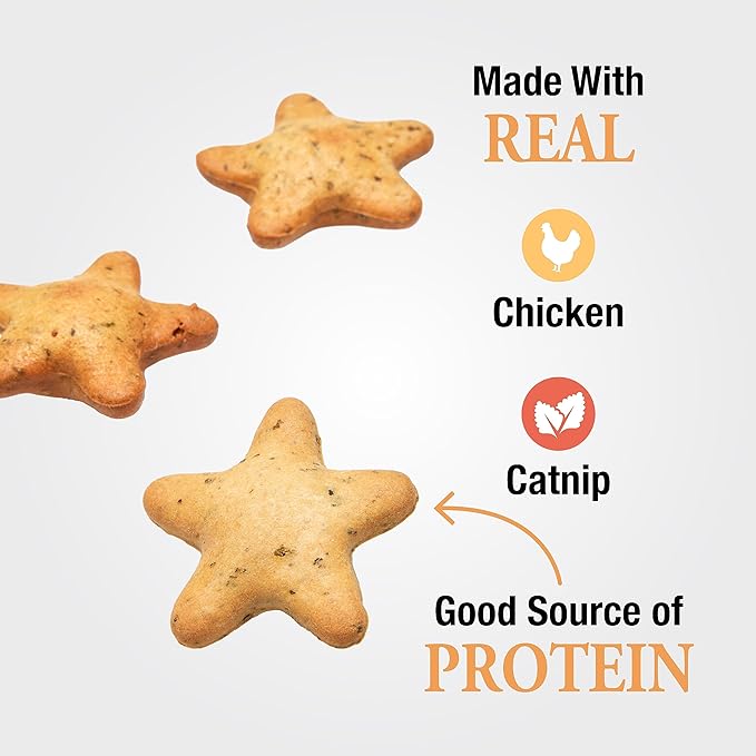Good ‘n’ Tasty Spinning Stars Cat Treat, 3.2 Ounces, 2-in-1 Treat & Toy Made with Real Chicken, Chicken Liver & Catnip, Encourages Playfulness & Low Calorie