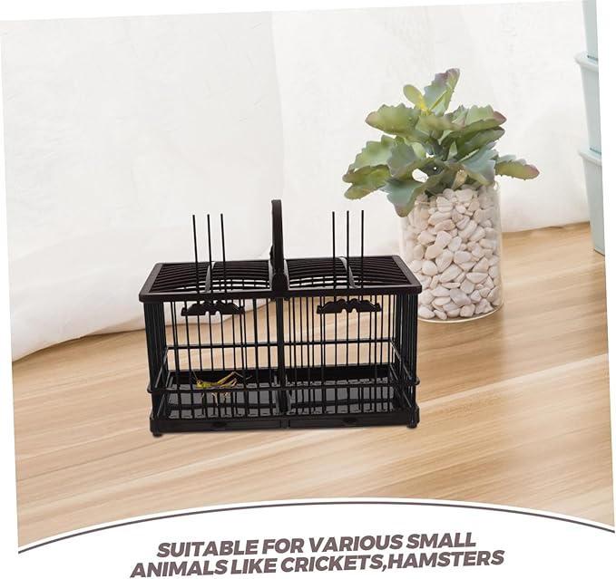 BESPORTBLE Hanging Plastic Pet Habitat Cage for Crickets Grasshoppers Hamsters Hummingbirds Lightweight Easy to Enclosure for Small Animals Vintage Decorative Design