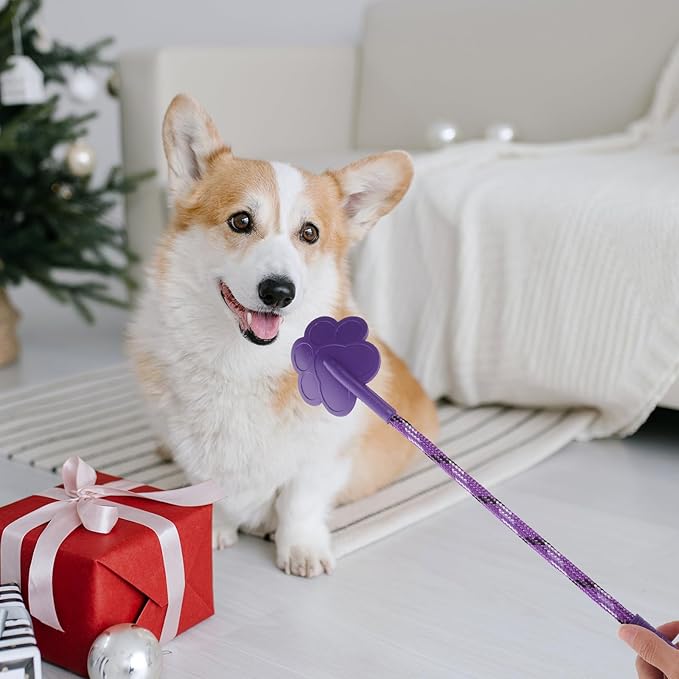 2Pcs Durable Paw Shape Rubber Dog Training Training Tool No Hurt Puppy Random Color Small Size
