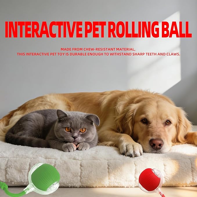 Tiny Fetch Dog Toy, Tiny Fetch Motion Dog Toy with Smart Motion Sensor, Smart Chase Pet Toy Ball for Dogs and Cats, Fun Gifts for People Who Love Cats (Gray)
