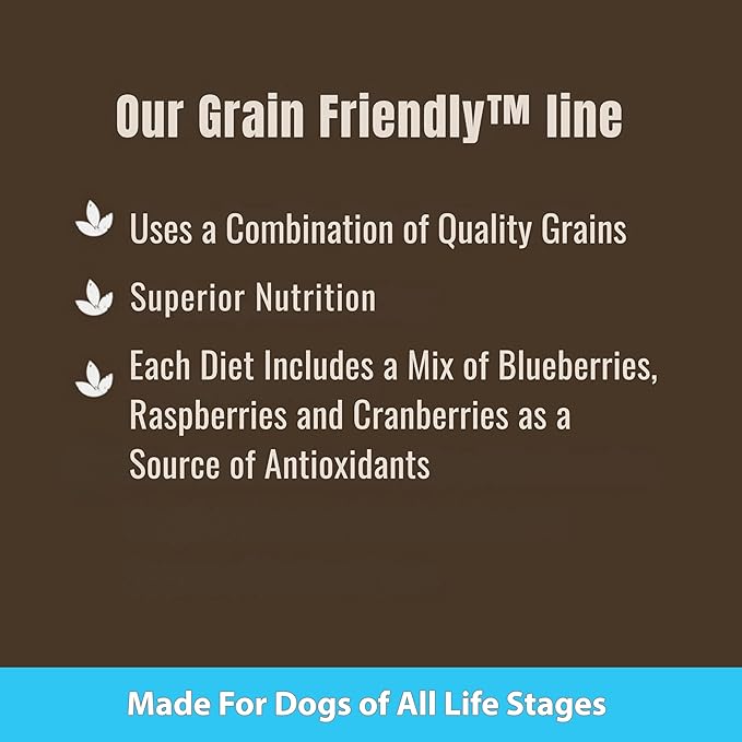 FirstMate Grain Friendly Dog Food Wild Pacific Fish & Oats Formula – Wild Caught Herring Anchovy & Sardine, Single Protein, Pea Free & Potato Free Dry Dog Food with Wholesome Grains – 25 lb Bag
