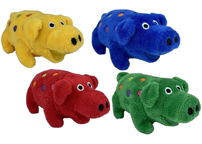Multipet Mini Plush Globlets 4.5 Inches (Assorted Color, 1 Pack)