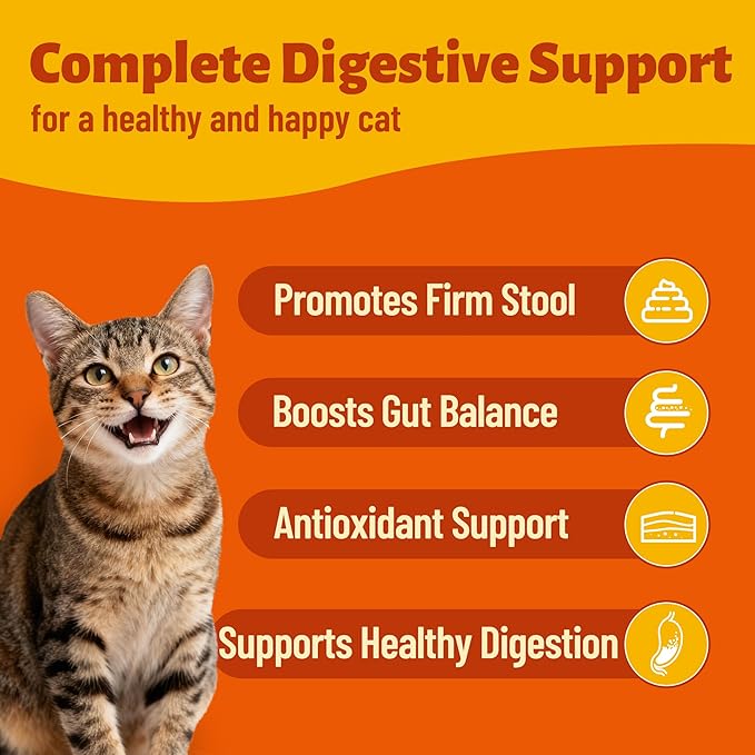 330 Bites Pumpkin Cat Treats, Natural Cat Treats Healthy with Pumpkin Powder for Cats, Psyllium Husk, Digestive Support Kitten Snacks for Stool Firm & Gut Health