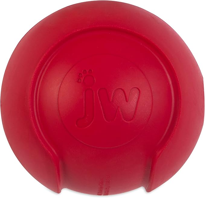 JW Pet Company iSqueak Bouncin' Baseball Dog Toy, Medium (Colors Vary)