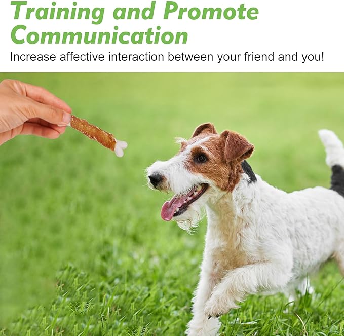 MON2SUN Dog Treats, Chicken Wrapped Calcium Bones Without Rawhide, 4 Inch Training Treats for Teeth Cleaning and Fresh Breath, Chews for Puppy and Small Dogs (10 Ounce - Pack of 2)