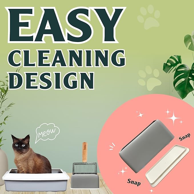 Sprinkle & Sweep: Litter Box Deodorizer Bundle: 8oz Bag, Speed Sifter, 24oz Odor & Stain Spray - Cat-Kitten Litter Care, Enzyme Spot Treatment Cleaner