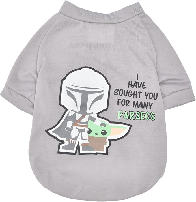 STAR WARS for Pets The Mandalorian Dog T-Shirt, Extra Large (XL) | The Mandalorian & GROGU Tee Shirt for Dogs | Pet Apparel, Star Wars Tee for Dogs