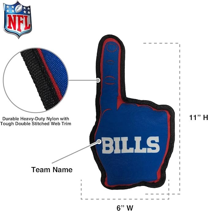 Pets First NFL Unisex NFL #1 Fan Dog Toy