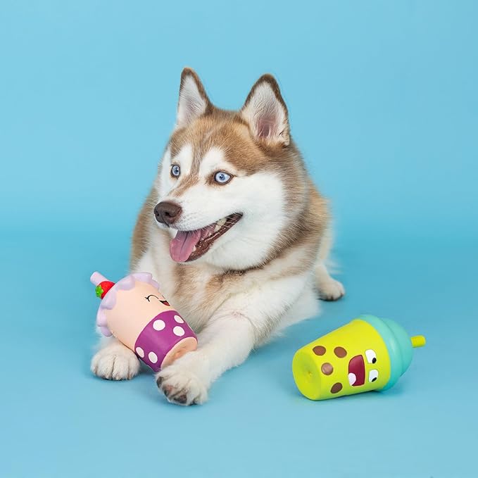 Fringe Studio Dog Toy Set, Best-Teas, 2Pc Mini, Latex, Pet Shop Collection (368012) (Pack of 2)