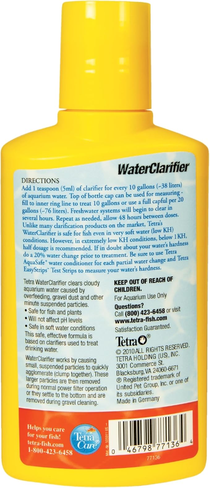 Tetra 77136 Water Clarifier, 8.45 oz/250ml