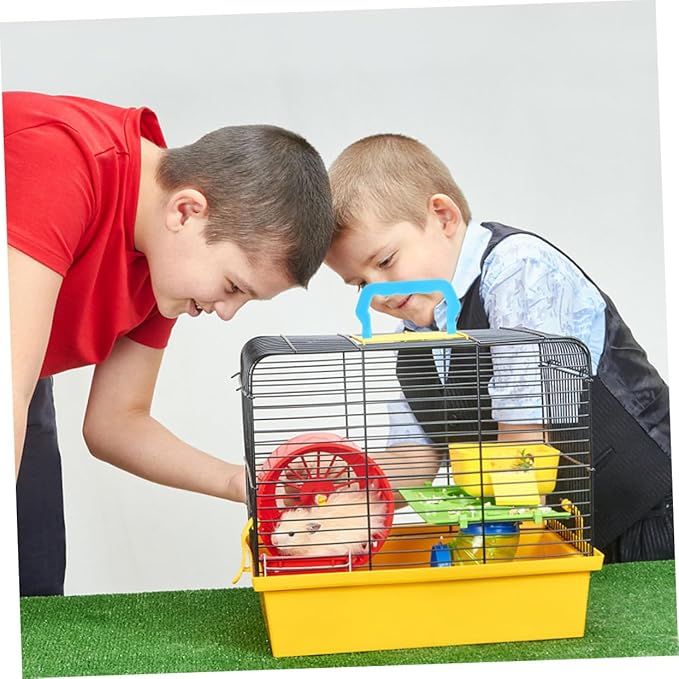 Sosoport 12pcs Detachable Pet Cage Handles Lightweight Plastic Carrier Replacement for Cat and Bird Cages Easy to Install Ergonomic Design for Convenient Transport