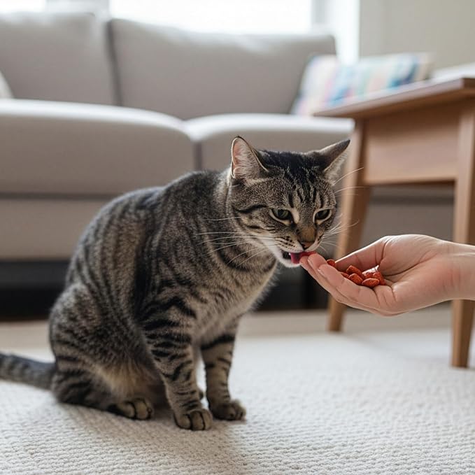 Fieldcrest Farms Nothin’ to Hide Collagen Cat Treats – Crunchy & Creamy Cat Snacks, High-Protein Healthy Treats for Skin, Coat & Joint Support, Salmon Flavor, 3 oz.