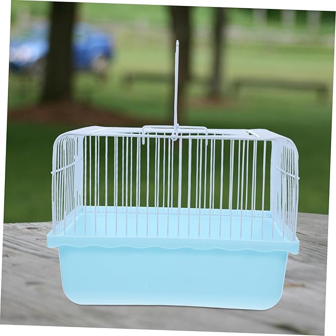 LIOOBO Lightweight Portable Bird Cage for Parakeets and Lovebirds Convenient Travel Carrier for Small Animals Easy to Clean Material for Home and Travel Use
