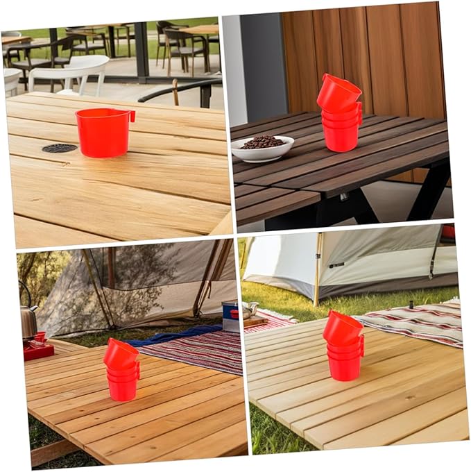 OUNONA 8pcs Hanging Plastic Bird Cage Feeding Bowls 8.3x8.3x6cm Thickened Water and Food Cup for Rabbits Small Animals Pet Feeding Equipment