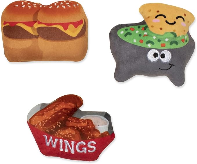 Fringe Studio Plush Dog Toy, Hunger Games, 3 Piece Set, Pet Shop Collection (289562)