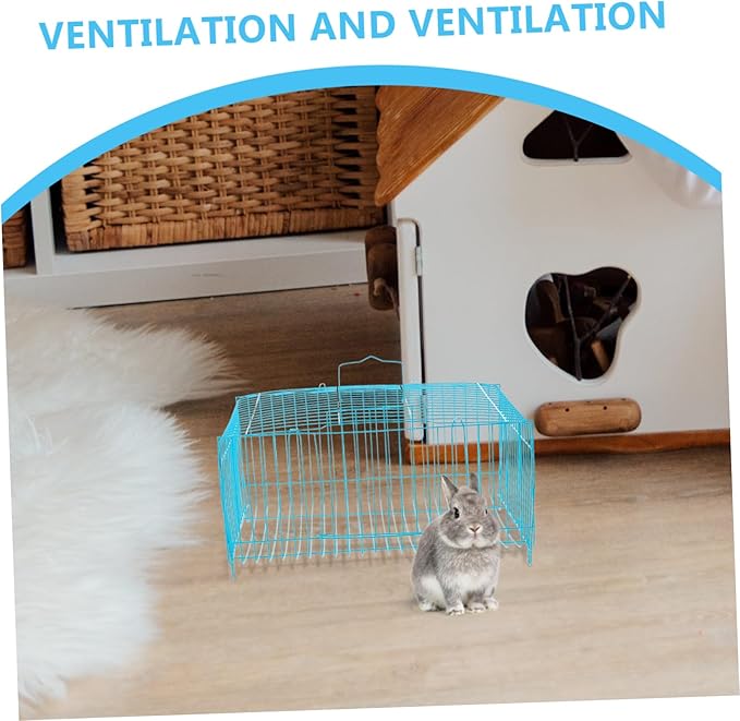 Abaodam Handheld Square Pillow Cage for Small Animals Birdcage for Parrots Rabbits Guinea Pigs Guinea Pig Cages Portable Travel Carrier Spacious Interior
