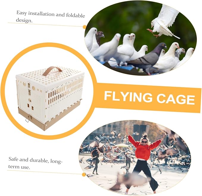 Portable Pigeon Cage Foldable Design for Pigeon and Transportation Easy Storage Premium Plastic Material Scientific Mechanism for Safe Use