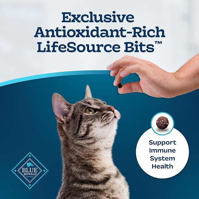 Blue Buffalo Tastefuls Adult Cat Dry Food, Multi-Protein Salmon & Ocean Fish Recipe, 7-lb. Bag