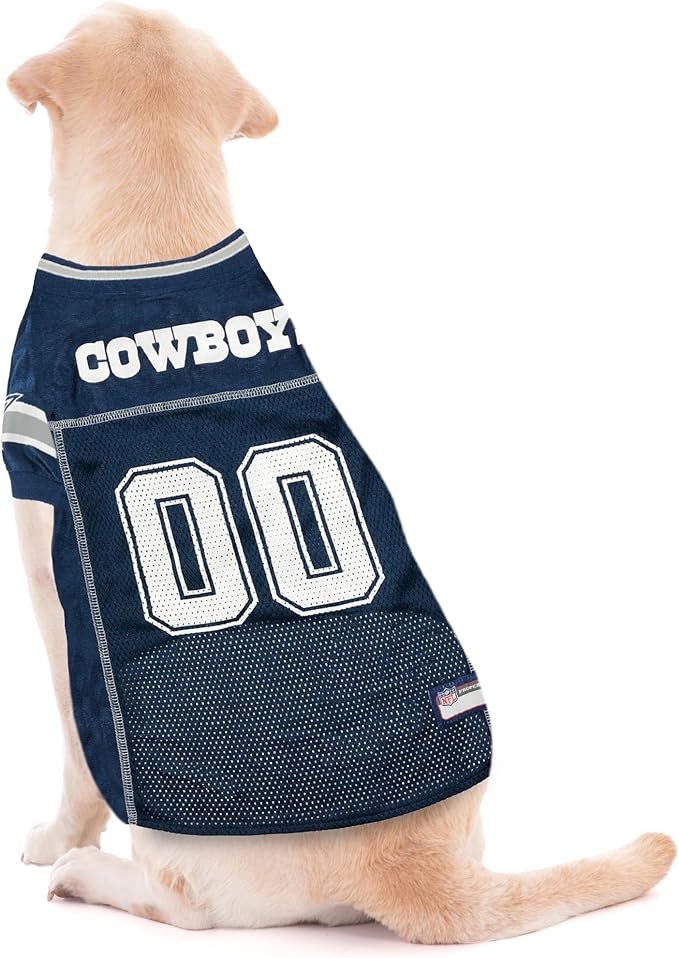 Pets First NFL Dallas Cowboys Dog Jersey, Size 3X-Large, Football Shirt Costume for Pet, Dog Sports T-Shirt, NFL Team Clothing for Cats, Licensed Pet Apparel Available in 7 Sizes and 32 Teams