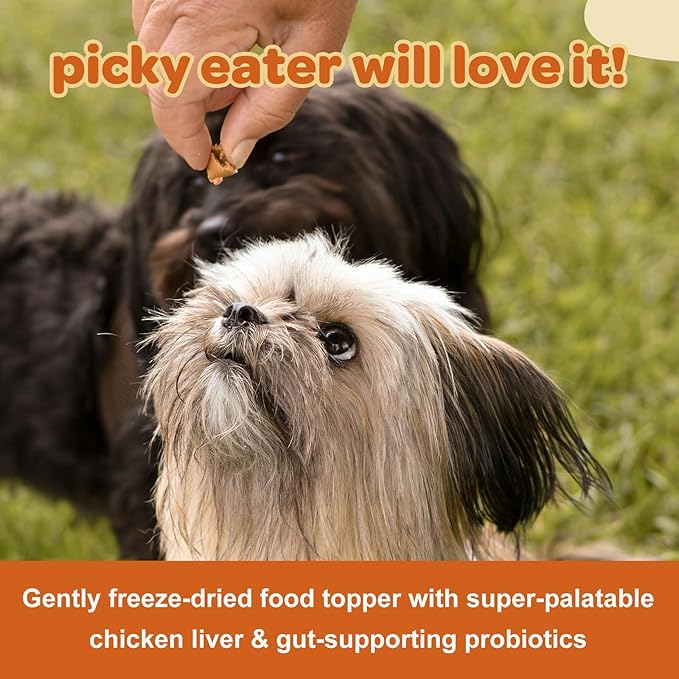 DRFOSTER Freeze-Dried Food- Sweet Potato, Pumpkin, Apple & Pumpkin Seed – High-Fiber, Natural Meal for Cats & Dogs