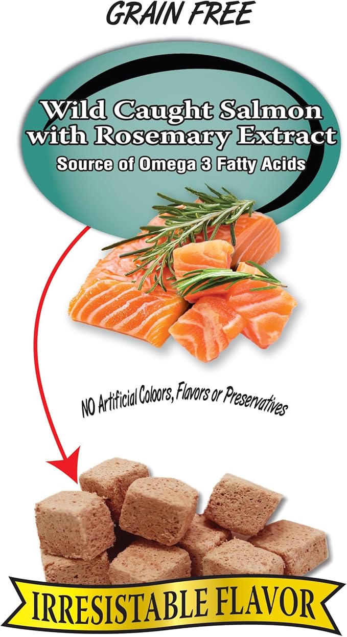 Benny Bullys Salmon & Rosemary Chops Freeze Dried - Cat Treats 20g/ 0.7oz (4 Pack)