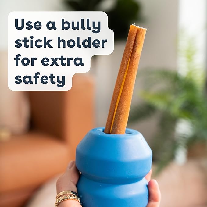 Pupford Thick Bully Sticks for Dogs & Puppies, Smoked for Improved Smell, Natural, Long-Lasting, Single Ingredient Chews for Small & Medium Breeds (6", 10 Count)