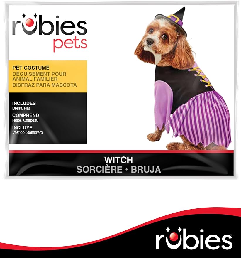 Rubies Witch Pet Costume for Dogs or Cats, Large