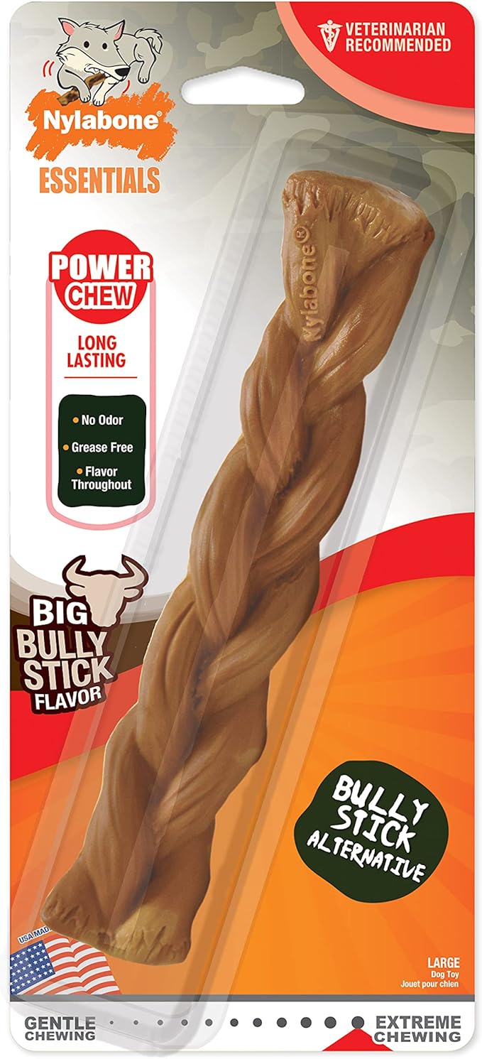 Nylabone Essentials Brown Nylon Braided Chew Dog Toy Large 1 pk