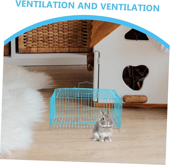 Portable Wire Bird Cage for Small Animals Stylish Carrier for Parrots Hamsters and Other Pets for Travel Construction and Excellent Ventilation