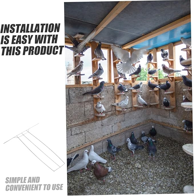 balacoo 4pcs Pigeon Loft Door Bird Cage Door Replacement for Pigeon Entrance Easy Installation