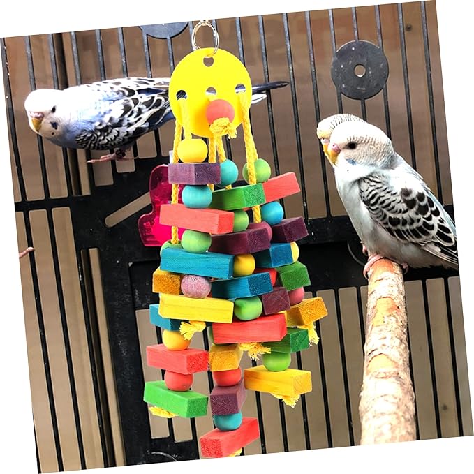 Pet Molar Chewing for Parakeets and Bunnies Fun Bird Cage Accessories for Entertainment and Health for Animals Like Hamsters and Guinea Pigs