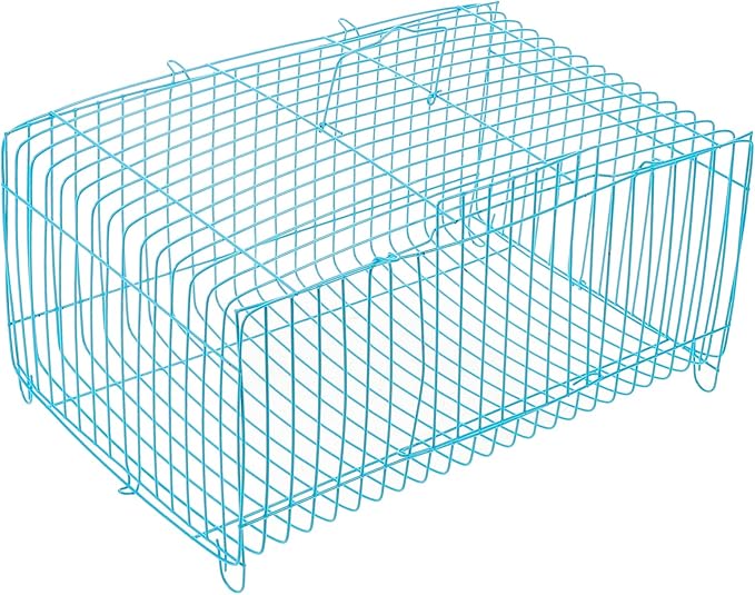 Abaodam Portable Small Animal Carrier Cage for Birds and Hamsters Handheld Travel Cage Accessories Wire Construction for Parrots Rabbits and Small Pets