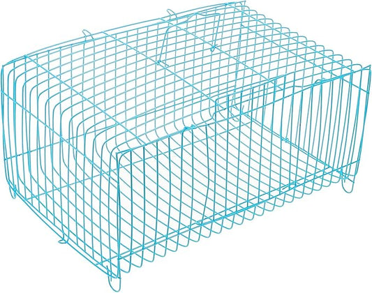 Abaodam Portable Small Animal Carrier Cage for Birds and Hamsters Handheld Travel Cage Accessories Wire Construction for Parrots Rabbits and Small Pets