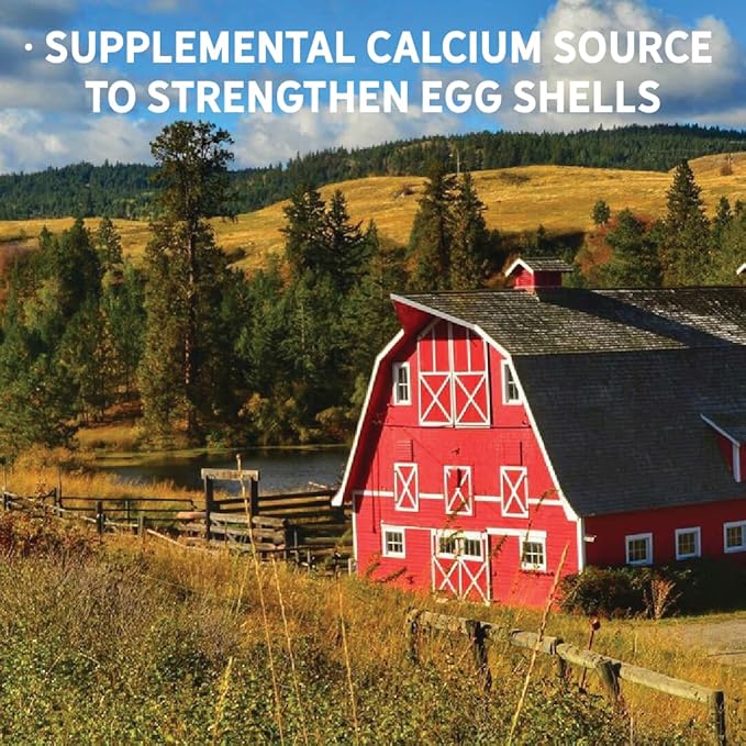New Country Organics | Flock Perfect Calcium Poultry Shell to Strengthen Egg Shells in Laying Hens | 8 lbs